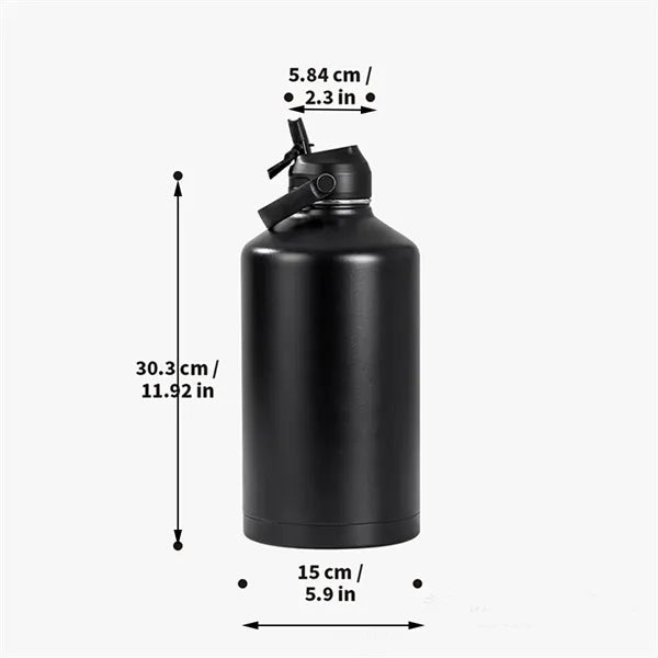 64oz Insulated Vacuum Cooling Water Bottle