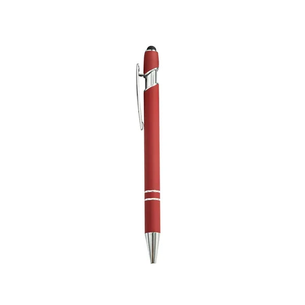 Stylus Tip, Soft Touch Click Metal Ballpoint Pen