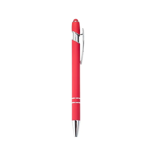 Stylus Tip, Soft Touch Click Metal Ballpoint Pen