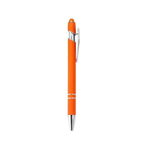 Stylus Tip, Soft Touch Click Metal Ballpoint Pen