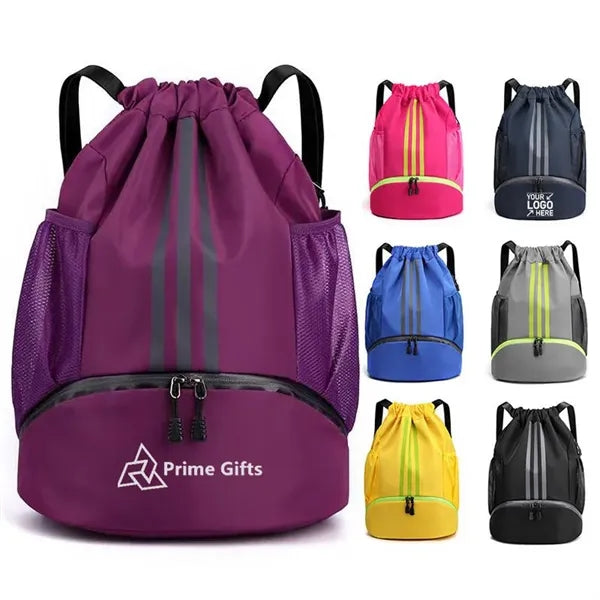 Waterproof Drawstring Gym Backpack Bag for Men & Women