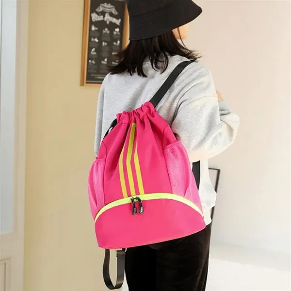 Waterproof Drawstring Gym Backpack Bag for Men & Women