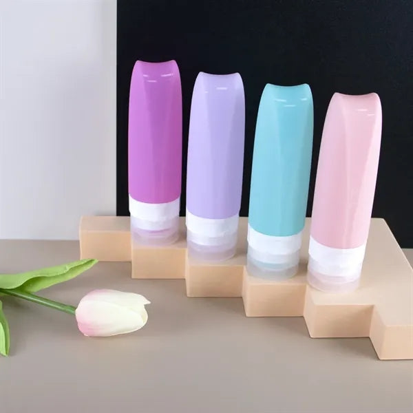 Portable Press Silicone Containers Travel Bottle Cosmetics