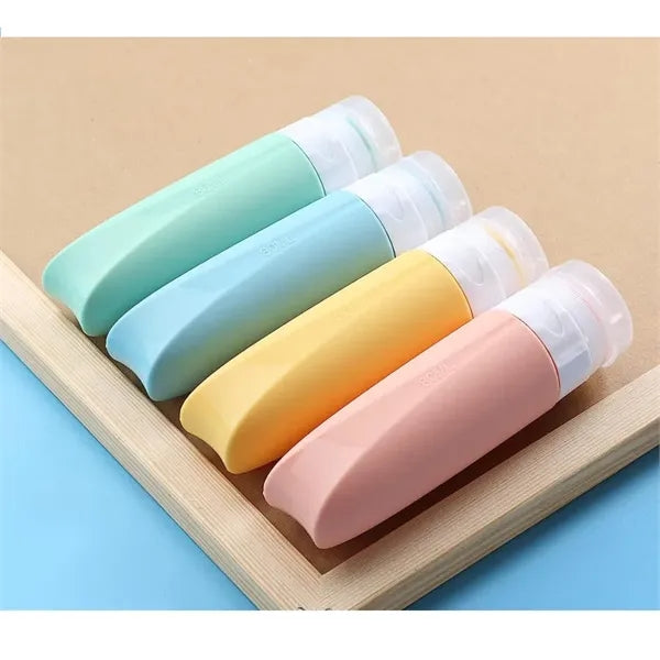Portable Press Silicone Containers Travel Bottle Cosmetics