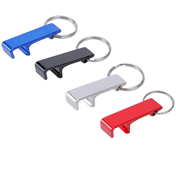 Aluminum Bottle Opener with Phone Stand Keychain