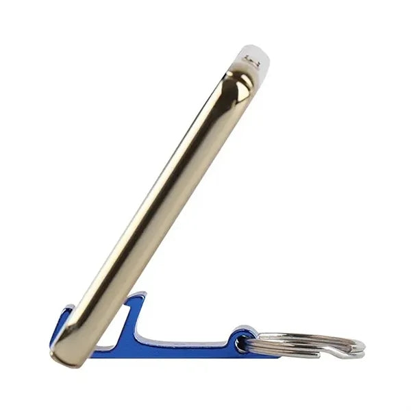 Aluminum Bottle Opener with Phone Stand Keychain