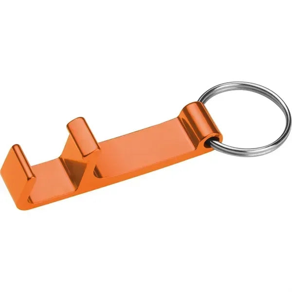 Aluminum Bottle Opener with Phone Stand Keychain