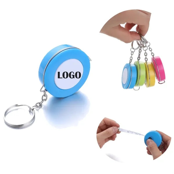 Keychain Round Customizable Tape Measure