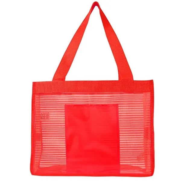 Sheer Striped Tote Bag