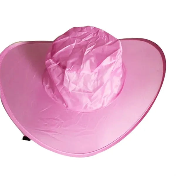Polyester Foldable Cowboy Hat In Pouch