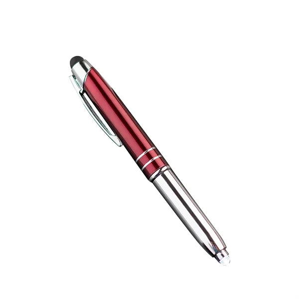 LED light Ballpoint Pen with Stylus Tip, Soft Touch Screen