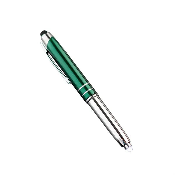 LED light Ballpoint Pen with Stylus Tip, Soft Touch Screen