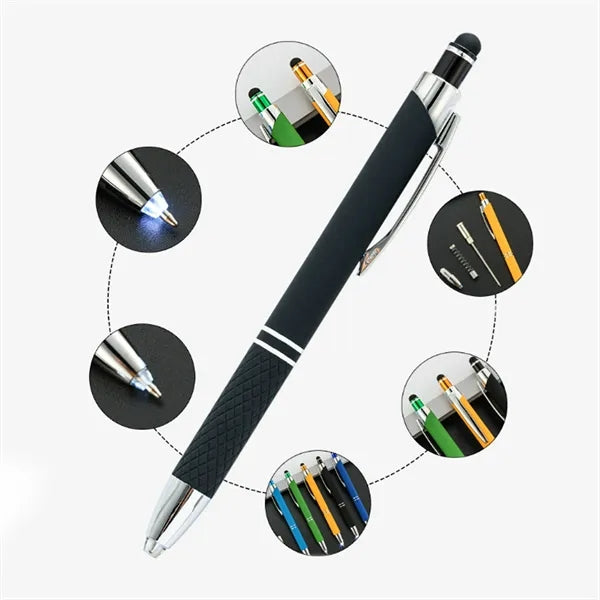 LED Ballpoint Pen with Stylus Tip, Touch Screen, 3 in 1
