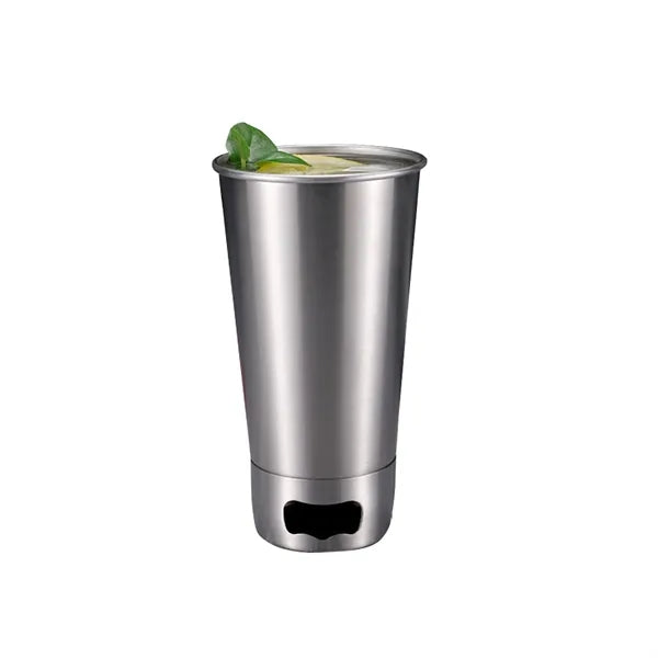 304 Stainless Steel Single Tier Beer Mug with Bottle Opener