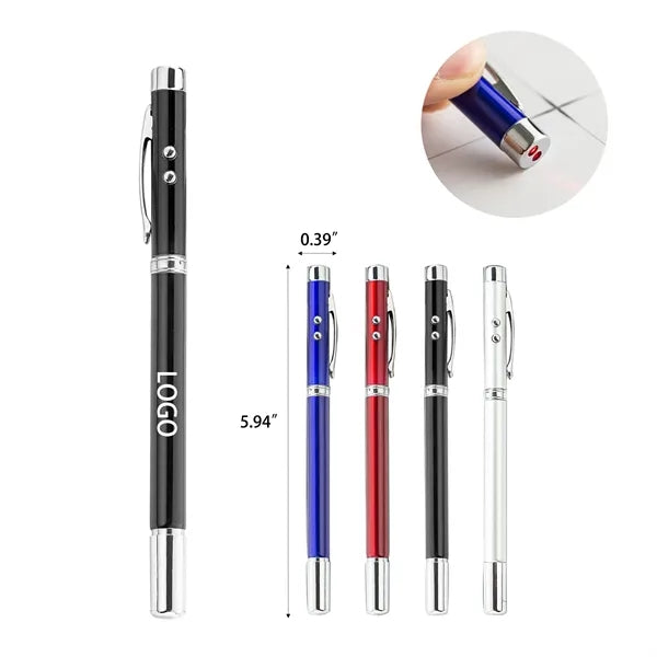 Multi functional 4-in-1 LED light ballpoint pen