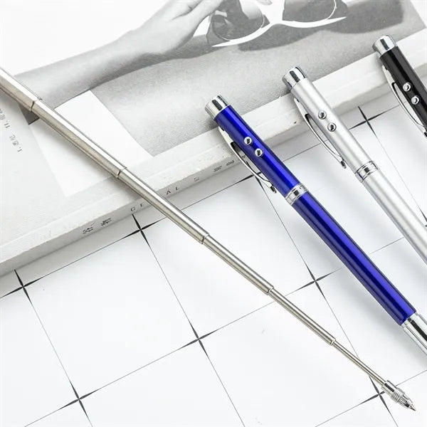 Multi functional 4-in-1 LED light ballpoint pen