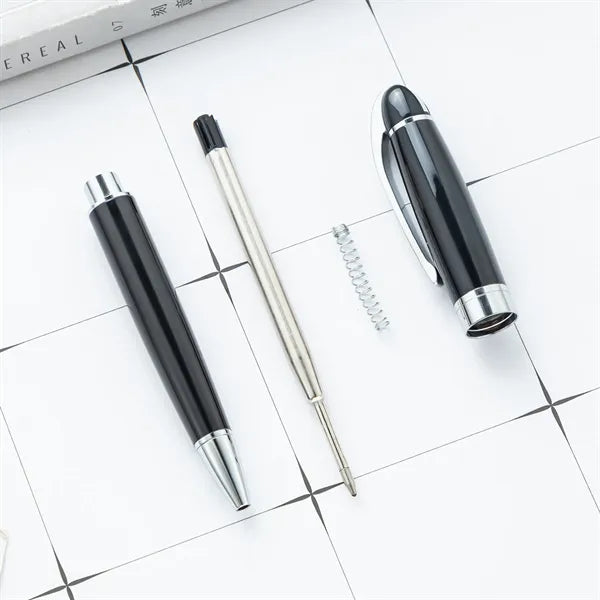 Metal commercial ballpoint pen,1.0 medium point, Black Ink
