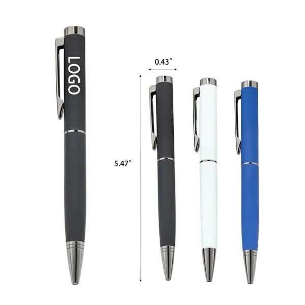 Metal commercial ballpoint pen,1.0 medium point, Black Ink