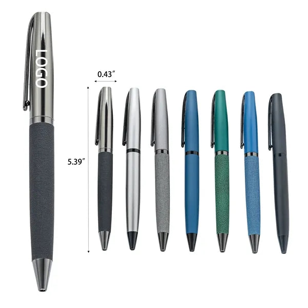 Metal commercial ballpoint pen,1.0 medium point, Black Ink