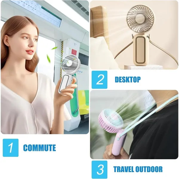 Portable hanging rope small fan