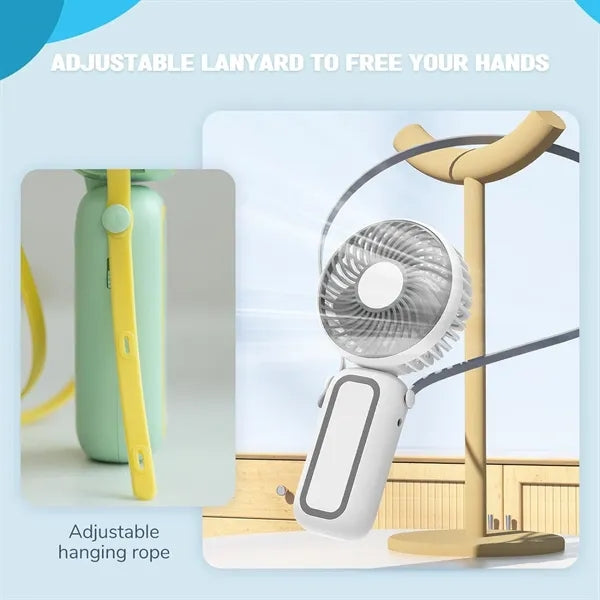 Portable hanging rope small fan