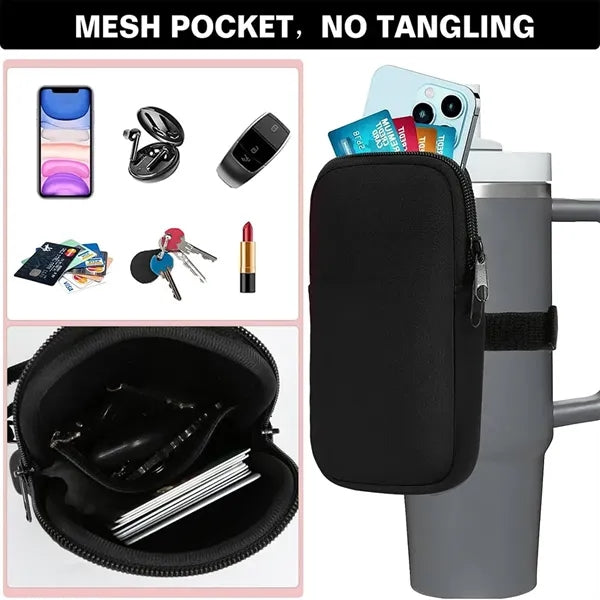 Water Bottle Bag Running Pouch For 40oz Tumbler