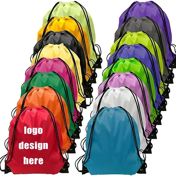 Drawstring Backpack Sports Bag For Travel Yoga Gym Outdoor