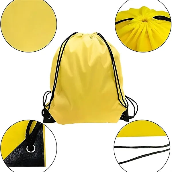 Drawstring Backpack Sports Bag For Travel Yoga Gym Outdoor