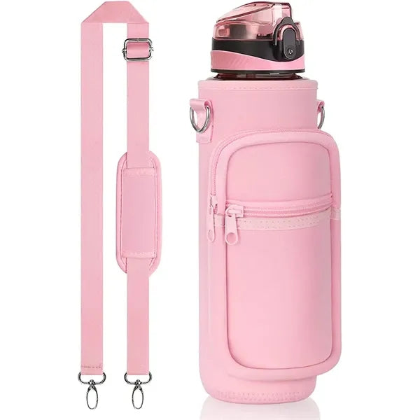 Insulated Neoprene 32 OZ Water Bottle Holder Carrier Bag
