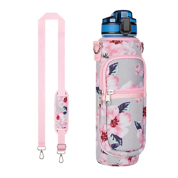 Insulated Neoprene 32 OZ Water Bottle Holder Carrier Bag