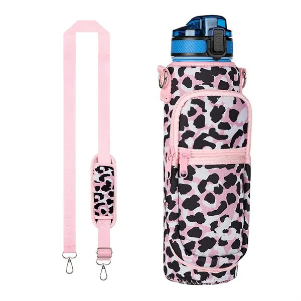 Insulated Neoprene 32 OZ Water Bottle Holder Carrier Bag