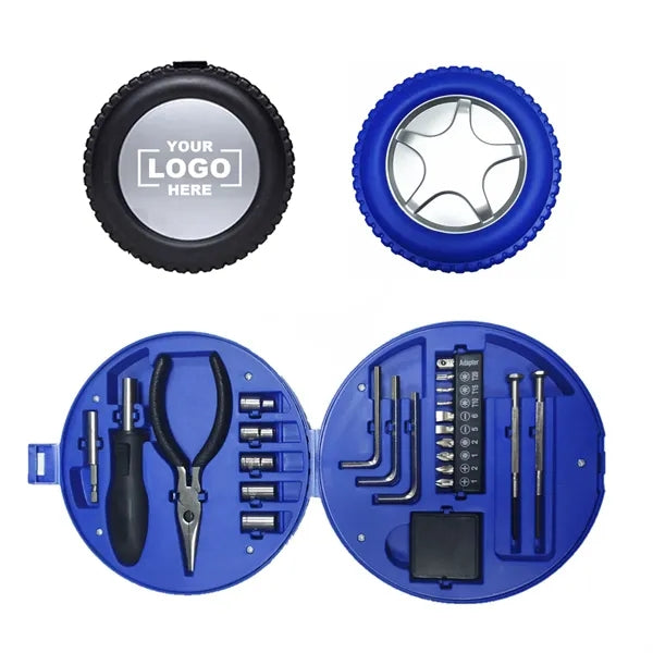 Portable Repairing Multifunction Tire Shaped Tool Set Kit