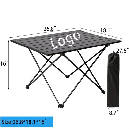 Outdoor Portable Aluminum Folding Table