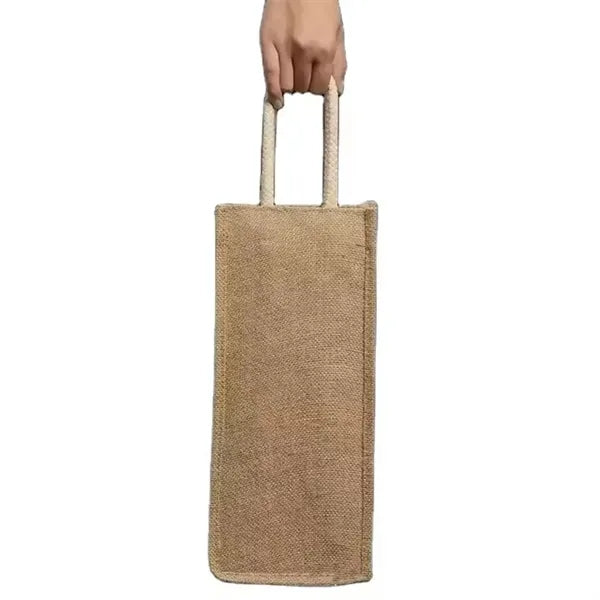 Single Burlap Jute Wine Bottle Bag
