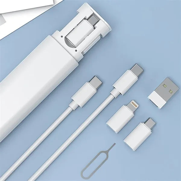 Multi-Functional Adapter Kit Data Transfer Travel USB Cables