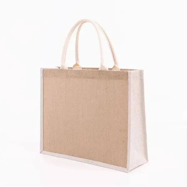 Natural Burlap Tote Bag