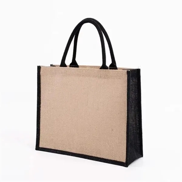 Natural Burlap Tote Bag