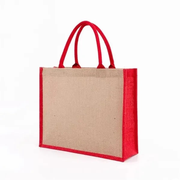 Natural Burlap Tote Bag