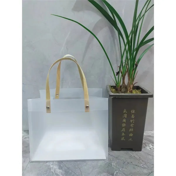 Clear plastic tote Shopper bag