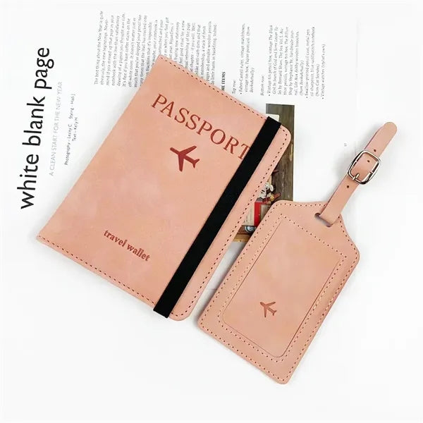 Blocking Passport Holder and Luggage Tag Cover Set