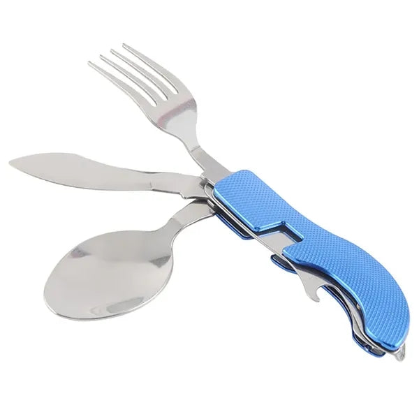 3-in-1 Stainless Steel Folding Flatware