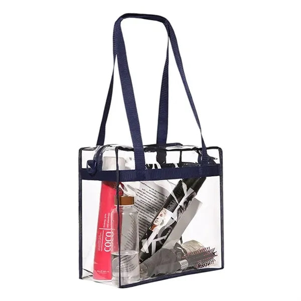 Transparent Tote Bag With Zipper
