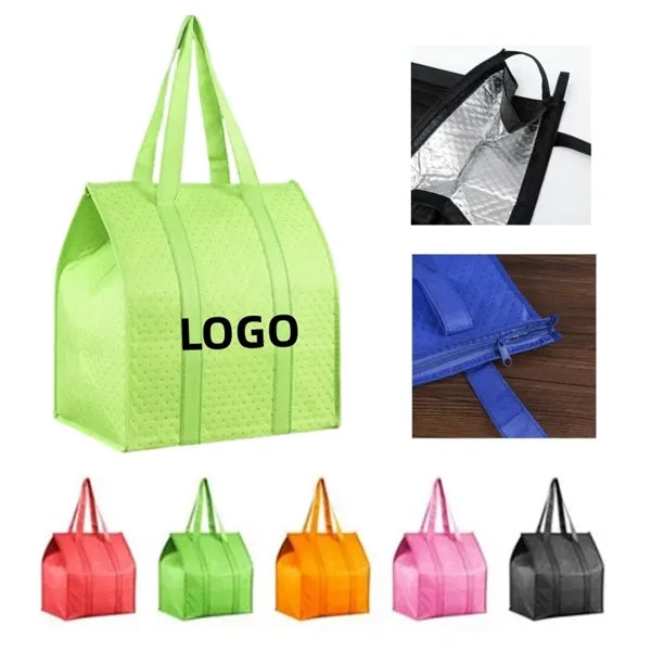 Non-Woven Zipper Insulated Tote Bag
