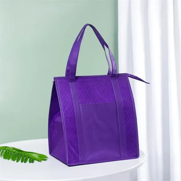 Non-Woven Zipper Insulated Tote Bag