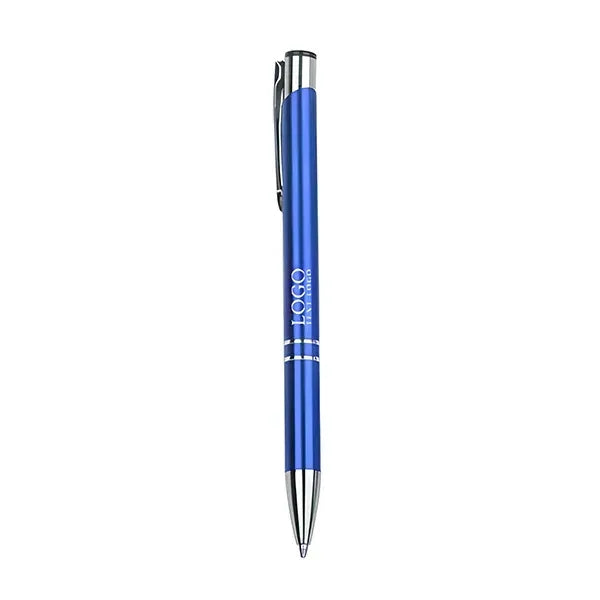 Retractable Metal Ballpoint Pen With Black Ink