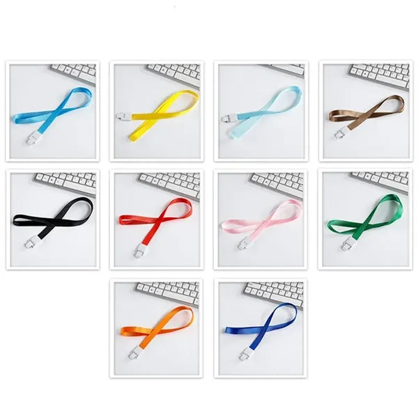 18" Custom Polyester Lanyard Personalize w/Text & Logos