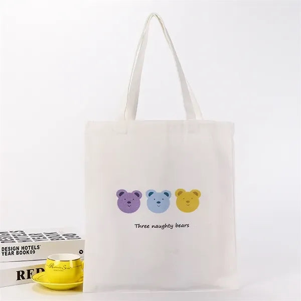 Natural Cotton Canvas Handbag