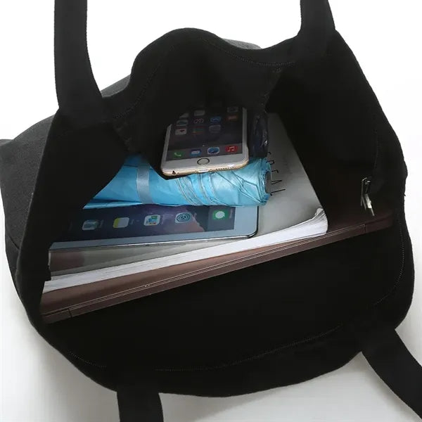 Natural Cotton Canvas Handbag
