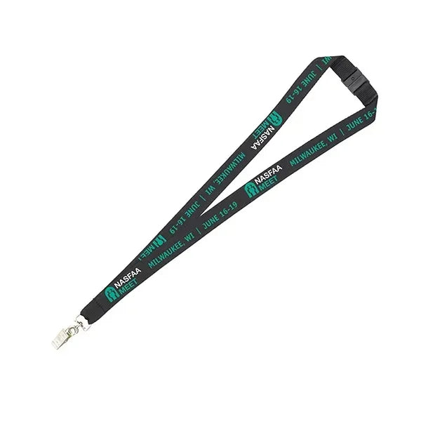 3/4" Import Air Ship Recycled RPET Silkscreen Lanyard