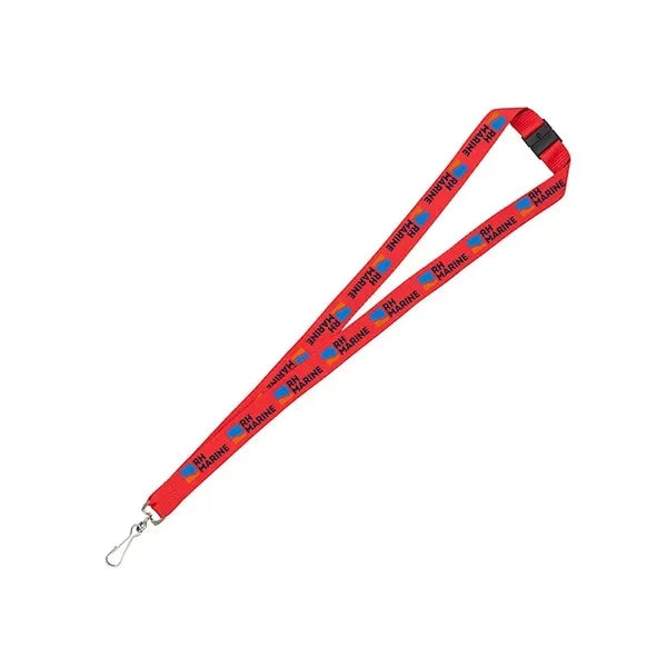 3/4" Import Air Ship Recycled RPET Silkscreen Lanyard